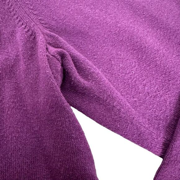 J. Jill Large Purple  Long Sleeve Crew Neck Sweater - Picture 5 of 7